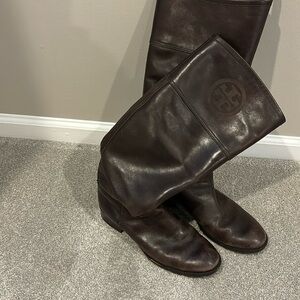 Tory Burch Brown Riding Boots